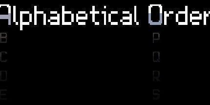 御三家Game-字母顺序