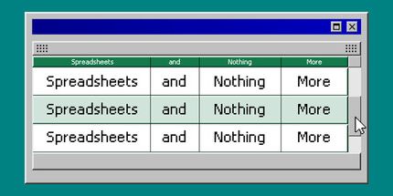 御三家Game-电子表格和没有更多