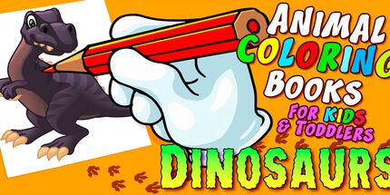 御三家Game-动物着色书为孩子和幼儿-恐龙