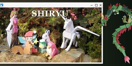 御三家Game-ePaperCraft SHIRYU