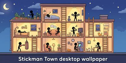 御三家Game-Stickman Town桌面壁纸