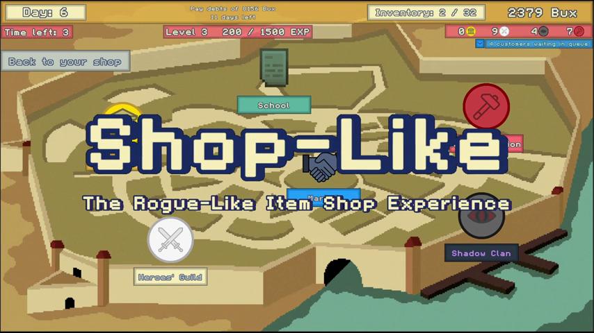 御三家Game-视频-【御三家Game】《Shop-Like - The Rogue-Like Item Shop Experience 》游戏宣传片