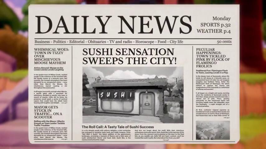 御三家Game-视频-【御三家Game】《连绵起伏的丘陵: 做寿司，交朋友 》游戏宣传片