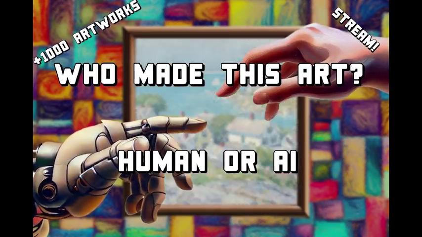 御三家Game-视频-【御三家Game】《谁创造了这种艺术？人类或AI 》游戏宣传片