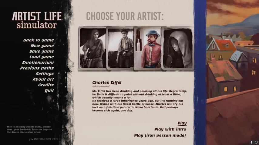 御三家Game-视频-【御三家Game】《艺术家生活模拟器 》游戏宣传片