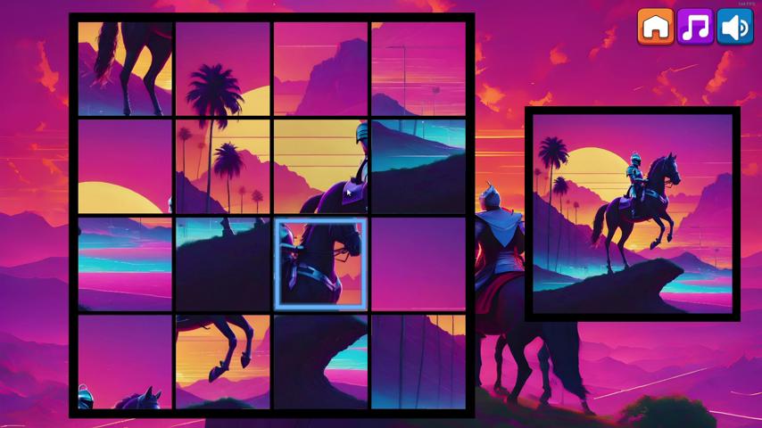 御三家Game-视频-【御三家Game】《OG益智游戏: Synthwave骑士 》游戏宣传片