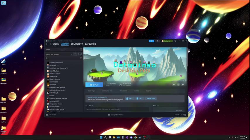 御三家Game-视频-【御三家Game】《Datquinso桌面宠物 》游戏宣传片