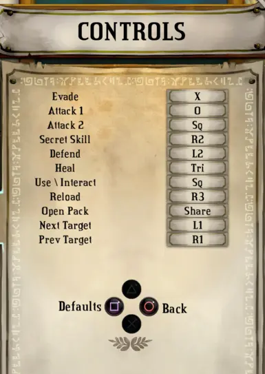 堡垒PlayStation按钮