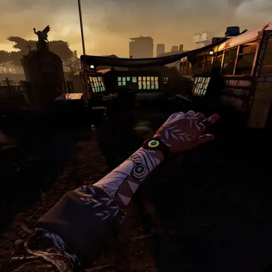 游客纹身的手（还有袖子）