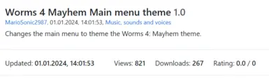 《蠕虫大战4：混乱》主菜单主题替换器