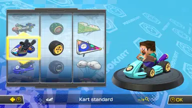 自定义卡丁车和自定义滑翔翼,适用于Modpack:Minecraft 马里奥、库巴、桃子、史蒂夫、亚历克斯、僵尸