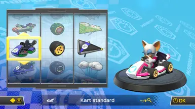 为Ludwig角色打造的定制卡丁车和定制滑翔机,Rouge The Bat(蝙蝠侠)角色