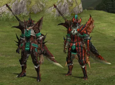 火龙X护甲，男性刀锋大师和第三代红翼