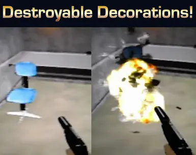 可爆炸道具或可破坏装饰品
