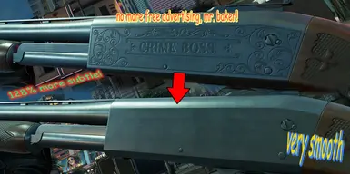 泵动霰弹枪（又名Ithaca 37）上没有雕刻