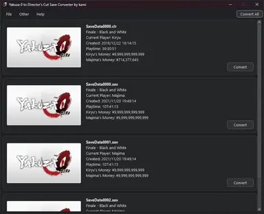 《如龙0》到导演剪辑版存档转换器