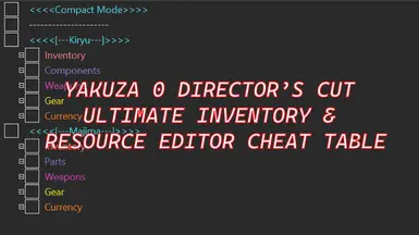 《如龙0》导演剪辑版终极库存与资源编辑器作弊表