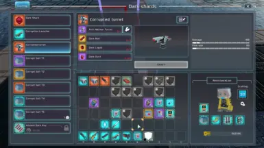 可制作腐化发射器和腐化炮塔