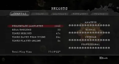 100%存档是生化危机5