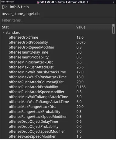 GBTVGR 统计编辑器