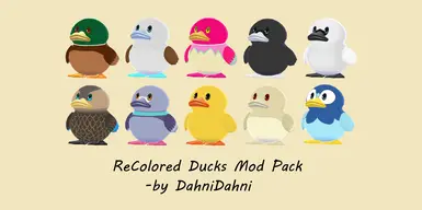 重新上色的鸭子