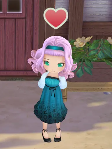 粉色头发海泡绿眼睛,给莫莉