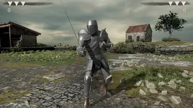 低多边形PBR骑士盔甲服装