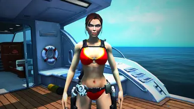 DLC 未发布的红金与浅蓝色比基尼