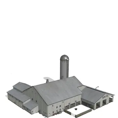 FS25 牛棚和筒仓