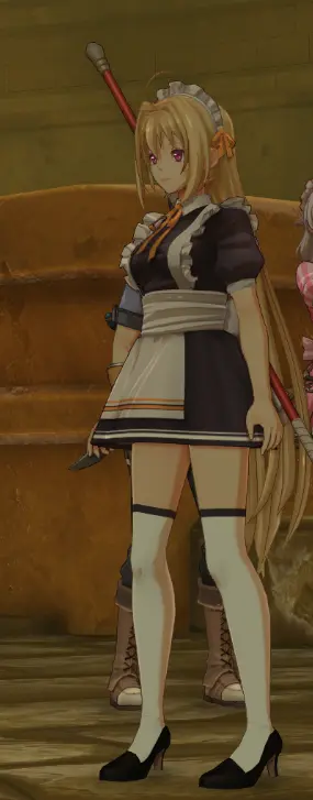 埃斯特尔的短款女装配高跟鞋