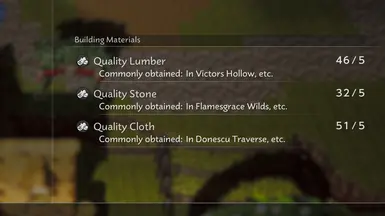 Wishvale 低价资源需求
