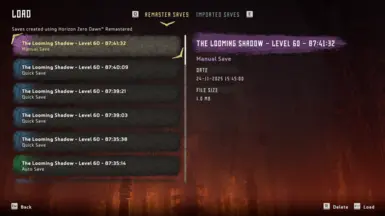 100%存档文件：地平线：零之曙光 重制版