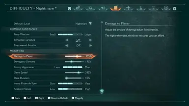 5%的难度滑块增加范围