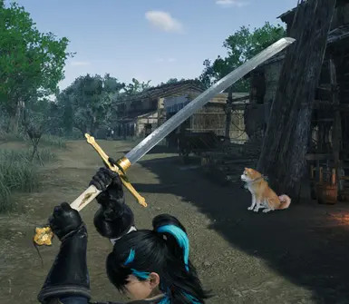 孔雀打刀，长剑柄