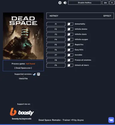 死亡空间重制版（2023）- 训练师