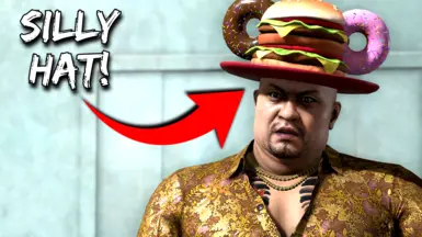 神田戴着滑稽的帽子