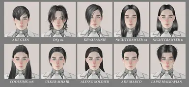 随机男性发型组