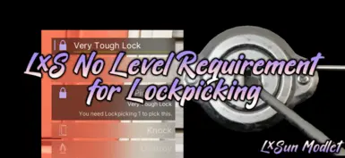 LxS 移除开锁技能的等级要求