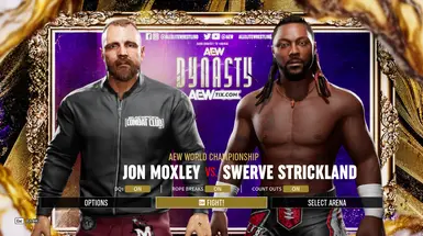 AEW对阵截图与转场