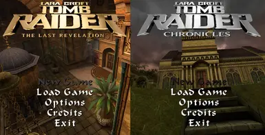 古墓古墓4和古墓5的现代菜单标志