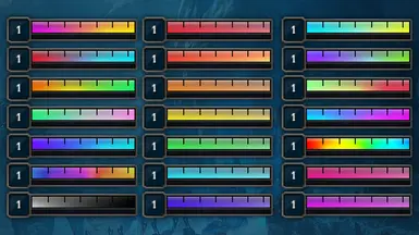 酷炫的生命条颜色