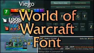 魔兽世界字体（魔兽世界）