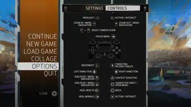 PS4 Dualshock 按钮提示
