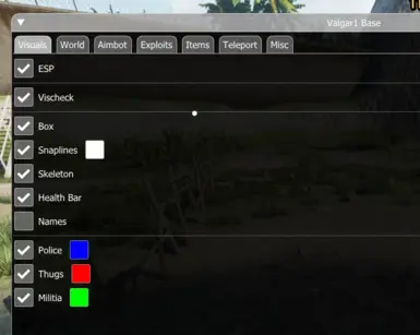 Valgar1 内部模组菜单（毒贩模拟器2）
