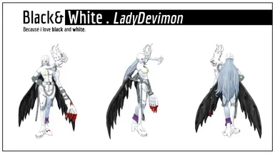 LadyDevimon 黑白