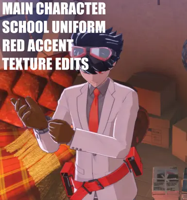 主要角色- 校服的红色点缀