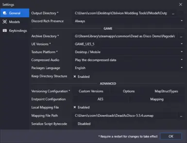FModel的USMAP地图文件