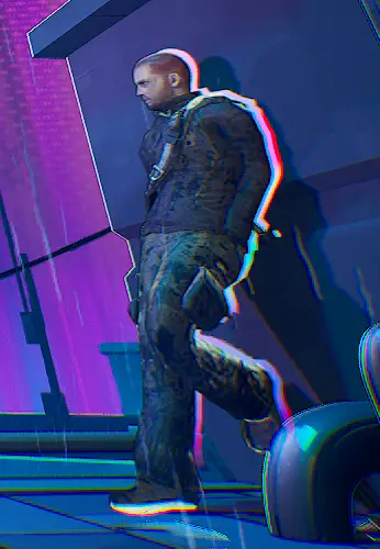 ——请求——《恶名昭彰》中的科尔·麦格拉斯(黑色夹克)