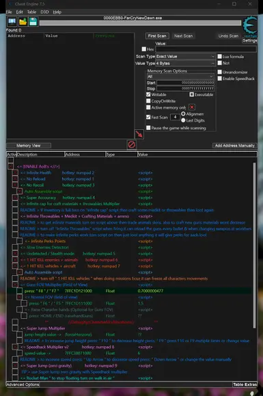 孤岛惊魂：新曙光终极作弊表及FOV