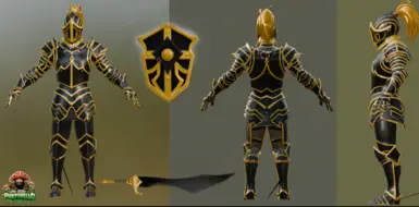 黑色（g）装甲套装